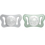 Chicco Physio Micro 0-2 m suzetă Night 2 buc