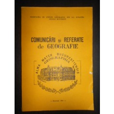 Comunicari si referate de Geografie volumul 3 (1984)