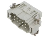 Conector ILME HDC tată 10 pini 16A 600V inserturi contact