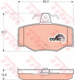 Set placute frana,frana disc NISSAN PRIMERA Break (WP11) (1996 - 2002) TRW GDB3092