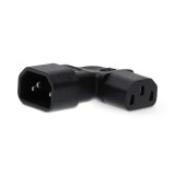 Adaptor alimentare unghi drept IEC-320-C13 la IEC-320-C14 Nedis CEGB11904BK