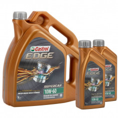 Set Ulei Motor Castrol Edge Titanium FST Supercar 10W-60 5L 1595CE + 2 Buc Ulei Motor Castrol Edge Titanium FST Supercar 10W-60 1L 1595CC