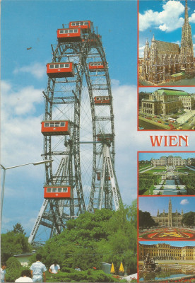 Austria, Viena, carte poştală circulată &amp;icirc;n Rom&amp;acirc;nia, 1993 foto