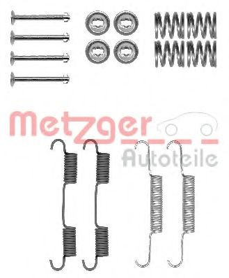 Set accesorii, saboti frana parcare NISSAN NAVARA platou / sasiu (D40) (2008 - 2016) METZGER 105-0896