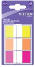 Etichete Indexare Strigo 3A 20 File, 45A 20 mm, Neon