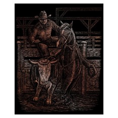 Gravura cupru-Rodeo 21x30 cm foto