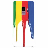 Husa silicon pentru Samsung S9, Dripping Colorful Paint