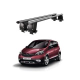 Bare transversale portbagaj auto aluminiu compatibile plafon neted Renault Scenic XMOD 2009-2013 argintii sau negre Cod: CB200101 Kit-105