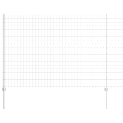 vidaXL &amp;Icirc;ngrădire cu st&amp;acirc;lpi Argintiu 1.5 x 10 m Oțel 3336220 foto