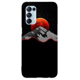 Husa compatibila cu Oppo A53 model Red Moon, Silicon, TPU, Viceversa, Transparent, Carcasa