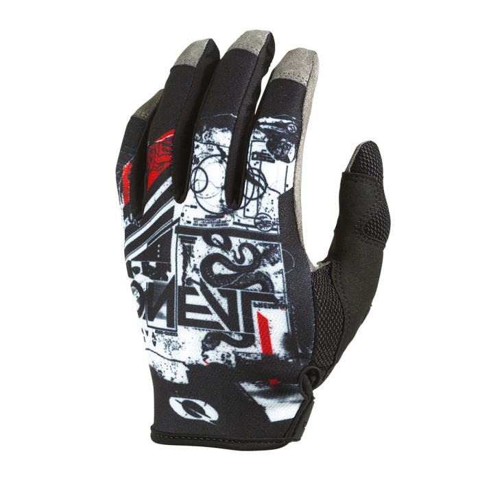 Manusi Ciclism O&#039;Neal Mayhem Scarz V.22 - XL/10, Negru-Alb-Rosu Ultimate FactoryBikes