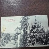 Carte postala, Slanic Prahova Gradina publica 1911