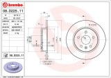 BREMBO 08.D225.11 PRIME LINE - UV Coated Disc frana