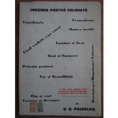 V. G. Paleolog - Imaginea poetica colorata (1944, cu autograf Al. Macedonski)