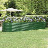 vidaXL Strat &icirc;nălțat grădină 396x100x68 cm oțel galvanizat 319073