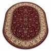 Covor de l&acirc;nă Omega oval Aries rubinie, 200x300 cm