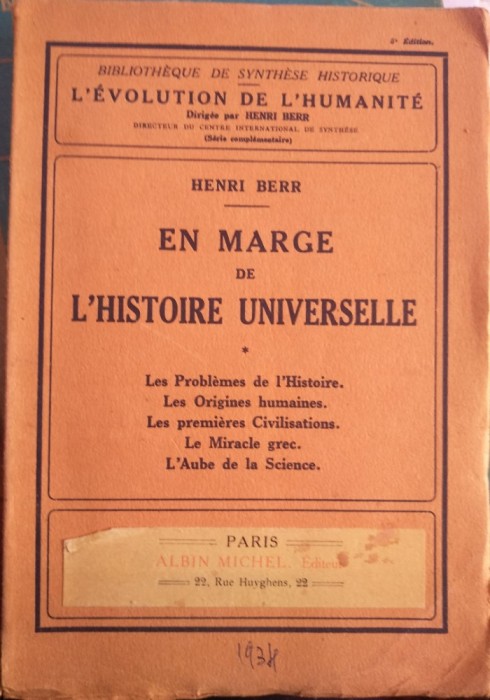 En marge de l&#039;Histoire universelle