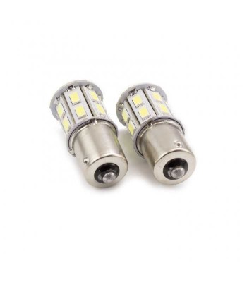 Set becuri LED auto P21W BA15S 12V 500lm 20X5730SMD alb CARGUARD 2buc foto