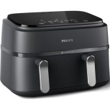 Friteuza Philips Seria 3000 NA351/00, 2 sertare, 9 l, Termorezistent, Rapid Air, Negru