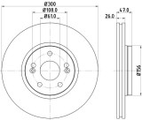 Disc frana AUDI A6 Avant (4F5, C6) (2005 - 2011) KRIEGER 0950004106