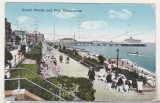 bnk cp Anglia - Eastbourne - Faleza si debarcaderul - circulata 1927