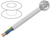Cablu electric YDY 5x1.5mm alb 100m, Elektrokabel