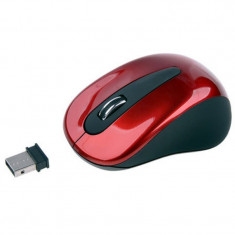 Mouse optic USB Wireless Zap Intex, Negru/Rosu foto