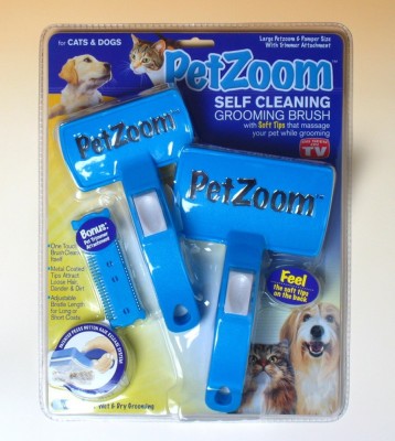 Perie dubla profesionala pentru animale PET ZOOM foto