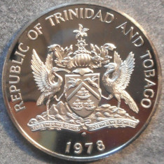 SV * Trinidad si Tobago ONE DOLLAR 1978 * PASAREA COCORICO * Tiraj = 4845 AUNC+ foto