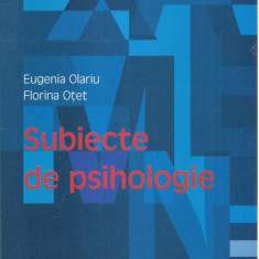 AS - EUGENIA OLARIU - SUBIECTE DE PSIHOLOGIE BACALAUREAT 2006