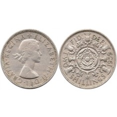 Anglia 1956 - 2 shillings, circulata