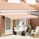VidaXL ViaXL Material de &icirc;nlocuire pentru marchiză 4x2 m cu dungi multicolore