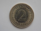2 DINARI 1990 IUGOSLAVIA