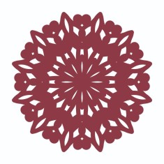 Sticker decorativ, Mandala, Visiniu, 60 cm, 7219ST-1 foto