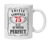 Cana alba personalizata &quot;editie limitata&quot;, 75 ani, INOVATIX&reg;. 330ml, Oem