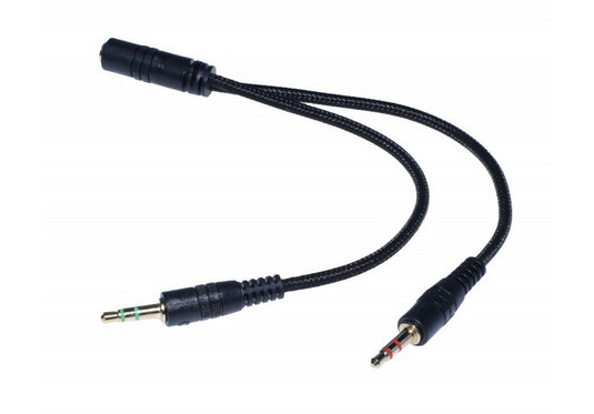 Cablu audio jack mama 3.5 mm la 2 jack tata 3.5 mm