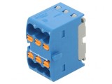 Bloc de distribuție 1,5mm2 cu 6 borne