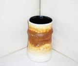 Vaza ceramica de studio crusty-glaze -UNICAT 3- VEB Haldensleben 2845 - Germania