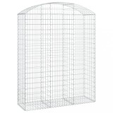 Cumpara ieftin Cos gabion arcuit, 150x50x180/200 cm, fier galvanizat