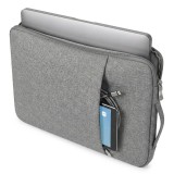 Cumpara ieftin Geanta Laptop 15"-16" iUni, Material Textil Impermeabil, Anti-zgarieturi, Anti-socuri, Buzunar extern, Gri