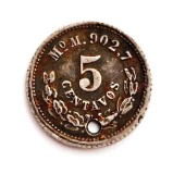 Cumpara ieftin MEXIC 5 centavos 1878 ( Mo M ) _ moneda argint, rara _ km # 398 _ tiraj mic, America de Nord