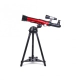 Telescop rosu cu trepied, 20 x 30 x 40