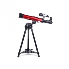 Telescop rosu cu trepied, 20 x 30 x 40