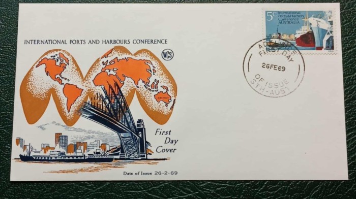 Australia 1969 - Conferinta porturilor, FDC