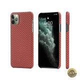 Husa pentru Apple iPhone 11 Pro Pitaka MagEZ Car Herrignbone Rosie KI1107