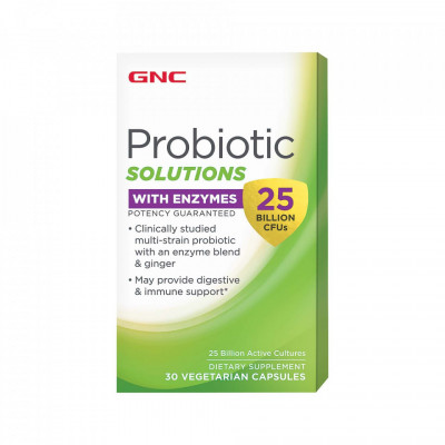 Probiotic cu enzime digestive 25 miliarde CFU, 30cps, GNC foto