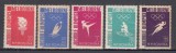 ROMANIA 1956 LP 422 JOCURILE OLIMPICE MELBOURNE SERIE SARNIERA
