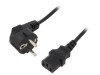 Cablu 3x0,5mm2 CEE 7/7 ştecăr unghi IEC C13 mamă, Gembird