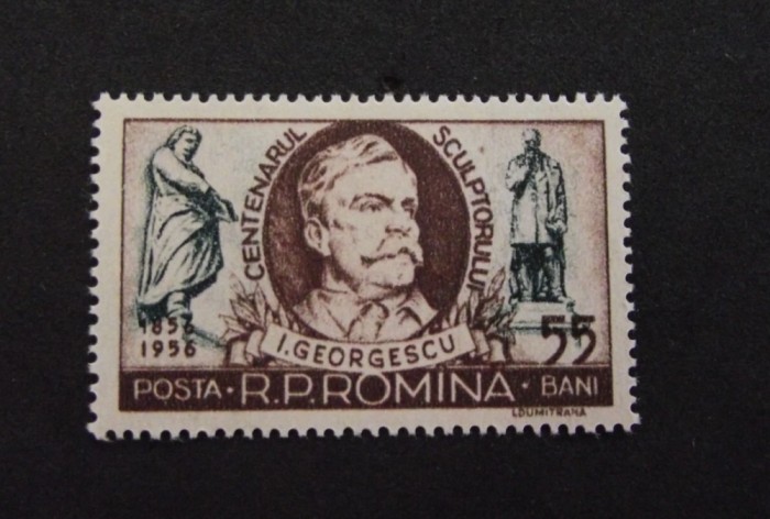 Romania MNH 1956 - LP 412 - Centenarul Nasterii Sculptorului I. Georgescu