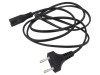 Cablu Alimentare 2x0,5mm2 CEE 7/16 la IEC C7 1,5m Negru